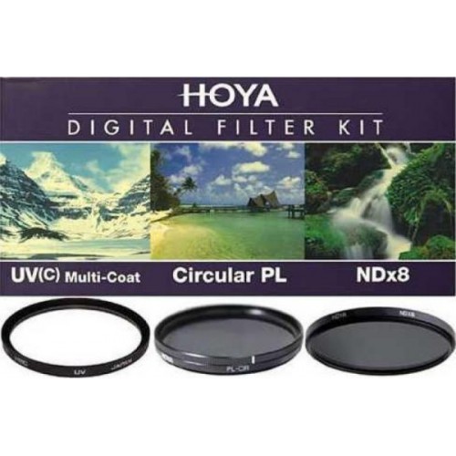 HOYA 55mm KIT II UV(C) + CIRCULAR PL + ND X8
