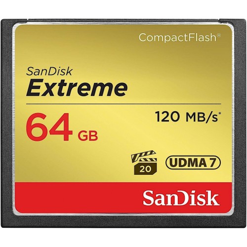 SANDISK CF EXTREME 64 GB 120 Mb/s  