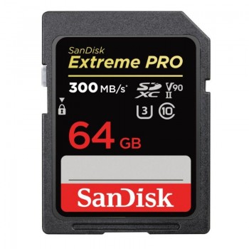 Sandisk Extreme pro SDXC 64GB 300MB/s V90 UHS II 4K /8K 