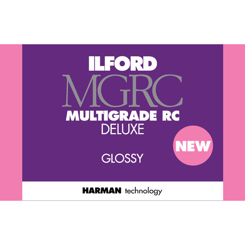 ILFORD MULTIGRADE RC Deluxe Paper (Glossy, 8 x 10", 25 Sheets) NEW 