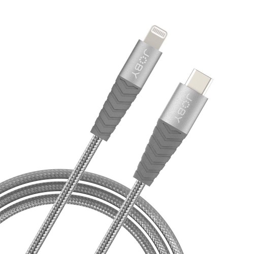 Joby USB 2.0 Cable USB-C male - Lightning Γκρι 2m (JB01817-BWW)