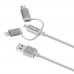 Joby Braided USB to Lightning ,Type-C, micro USB Cable Γκρι 1.2m (JB01818-BWW)