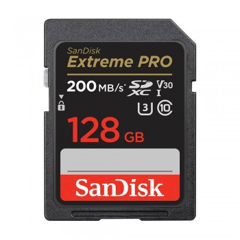 SanDisk Extreme Pro 128GB 200MB/s SDXC V30 UHS-I U3 4k