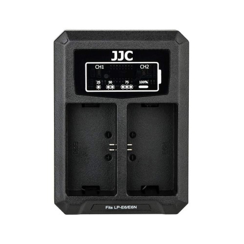 JJC USB Dual Battery Charger fits Canon LP-E8