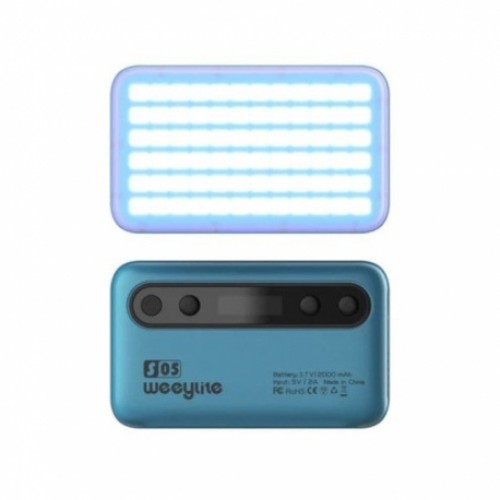 Weeylite S05-B 5W RGB Colorful Pocket LED Light (2800K-6800K) blue